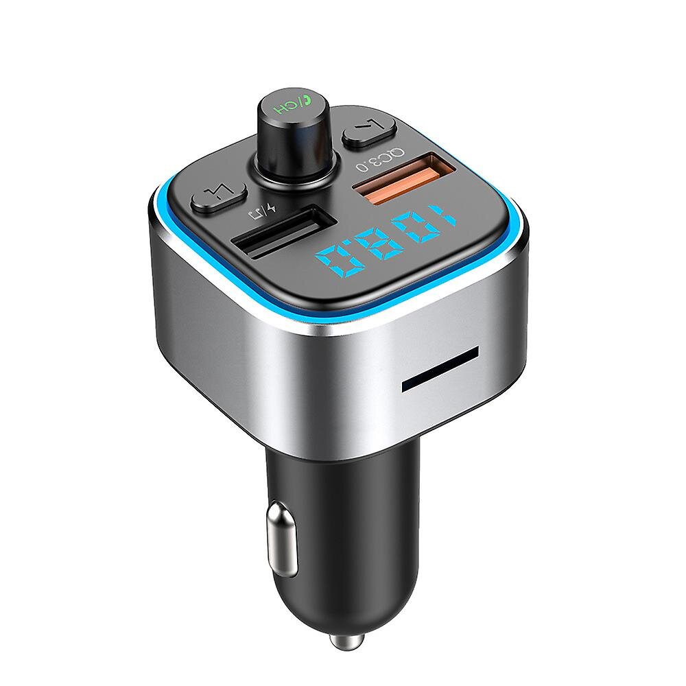 Bluetooth Fm Transmitter Car ReceiverAdapter Hands Free Calling Music Player Usb Charger